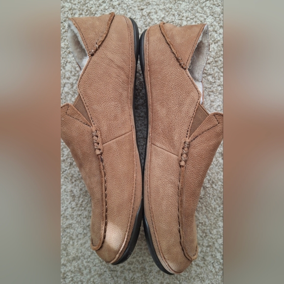 Olukai Nohea Slipper men's Slip-On Shoes Tan M10 Longwear Winter Casual Travel - Picture 2 of 8